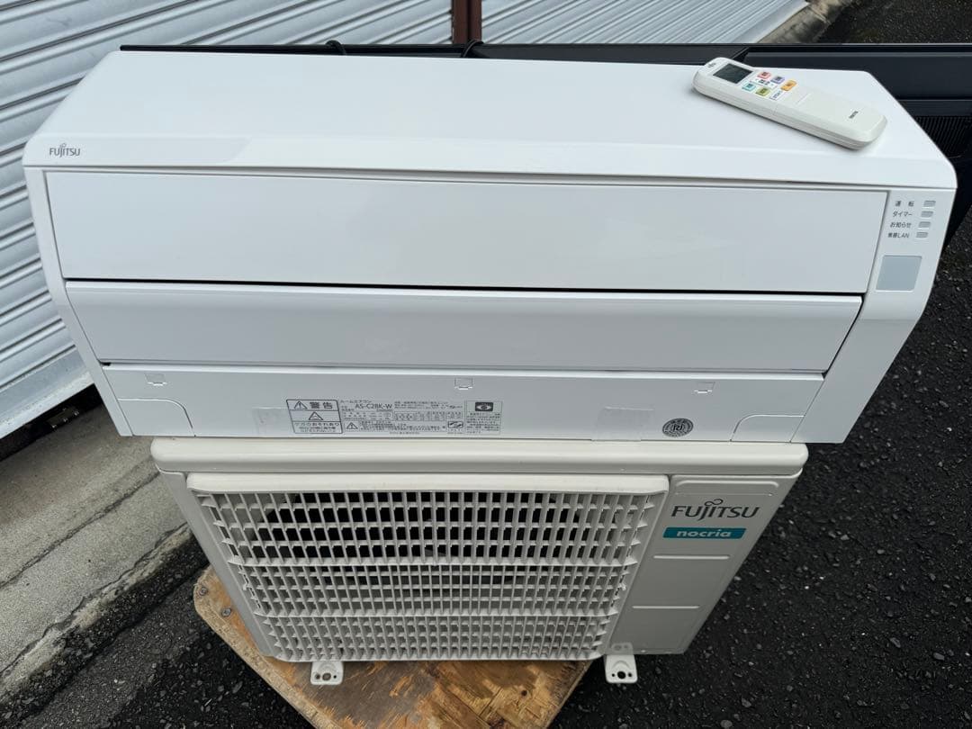 室外機も込 10畳用 2021年製 富士通 エアコン クーラー 2.8kw 28