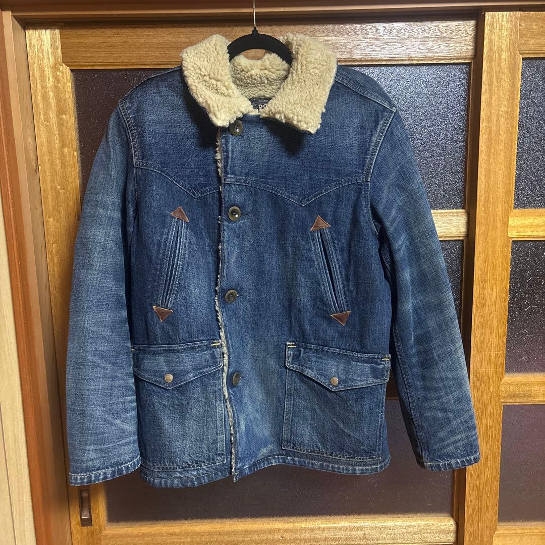 RRL美品 23AW限定コレクション フリースラインド デニム ランチジャケット