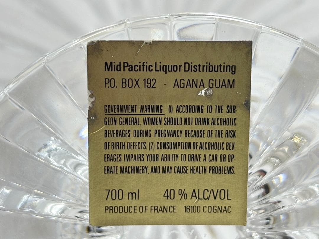 カミュ トラディション 空瓶 バカラクリスタル製 デキャンタ