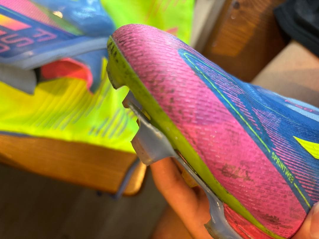 adidas F50 サッカーシューズ 青/ピンク