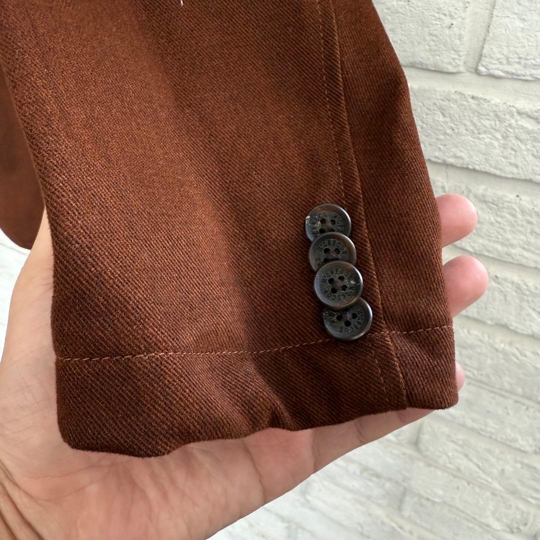 美品【マクレガー】ノーフォークジャケット　ヘビーコットンツイル　ブラウン