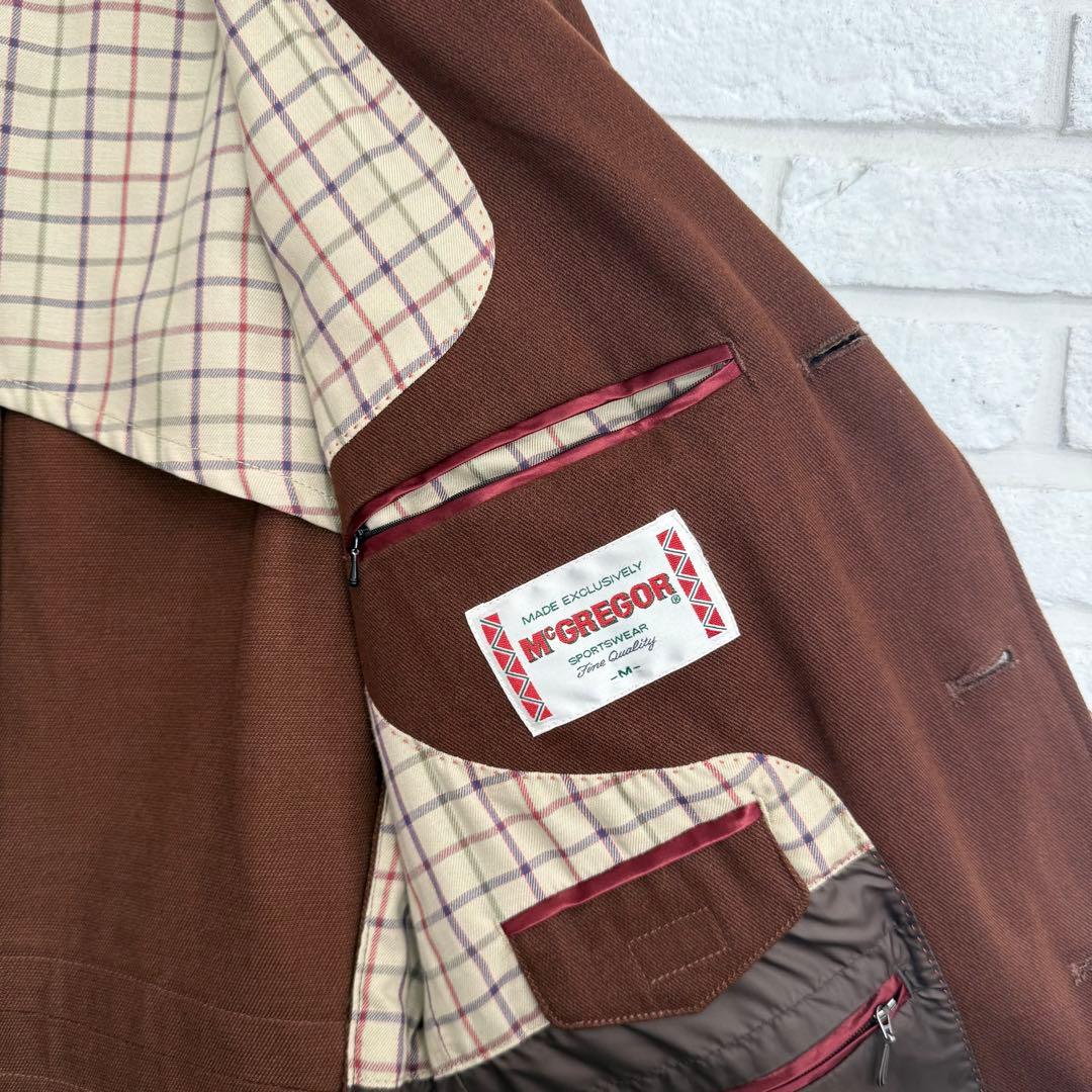 美品【マクレガー】ノーフォークジャケット　ヘビーコットンツイル　ブラウン