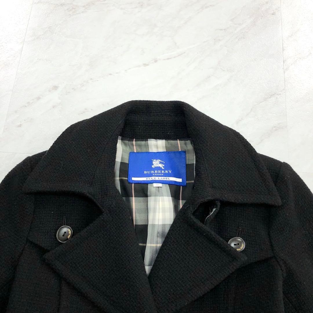 ✨美品✨バーバリーブルーレーベル トレンチコート ノバチェック アンゴラ混