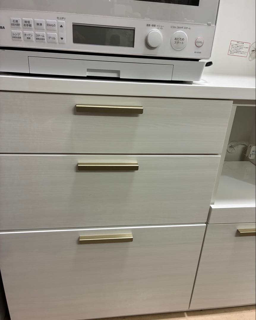 【美品】ニトリ キッチンボード ソレル 100KB WH