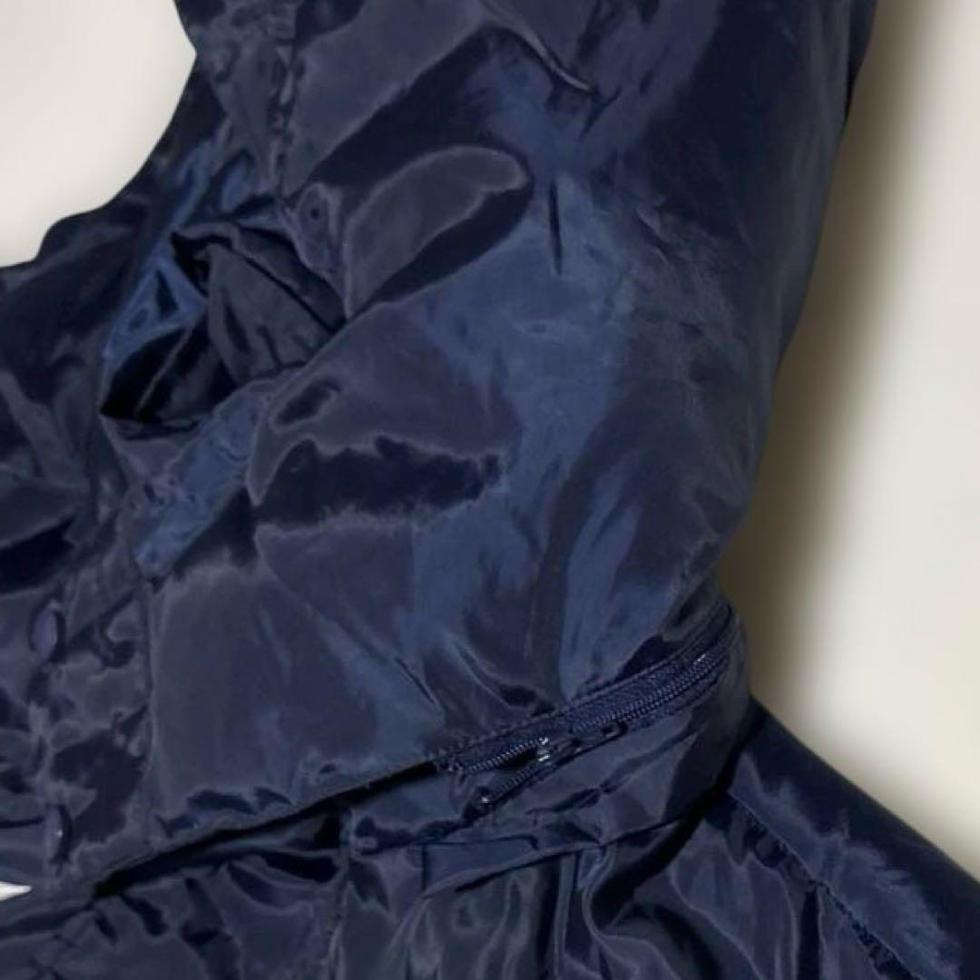 【美品】ミズノ　ロングダウンコート　ベンチコート　ダウン80% ロゴ刺繍