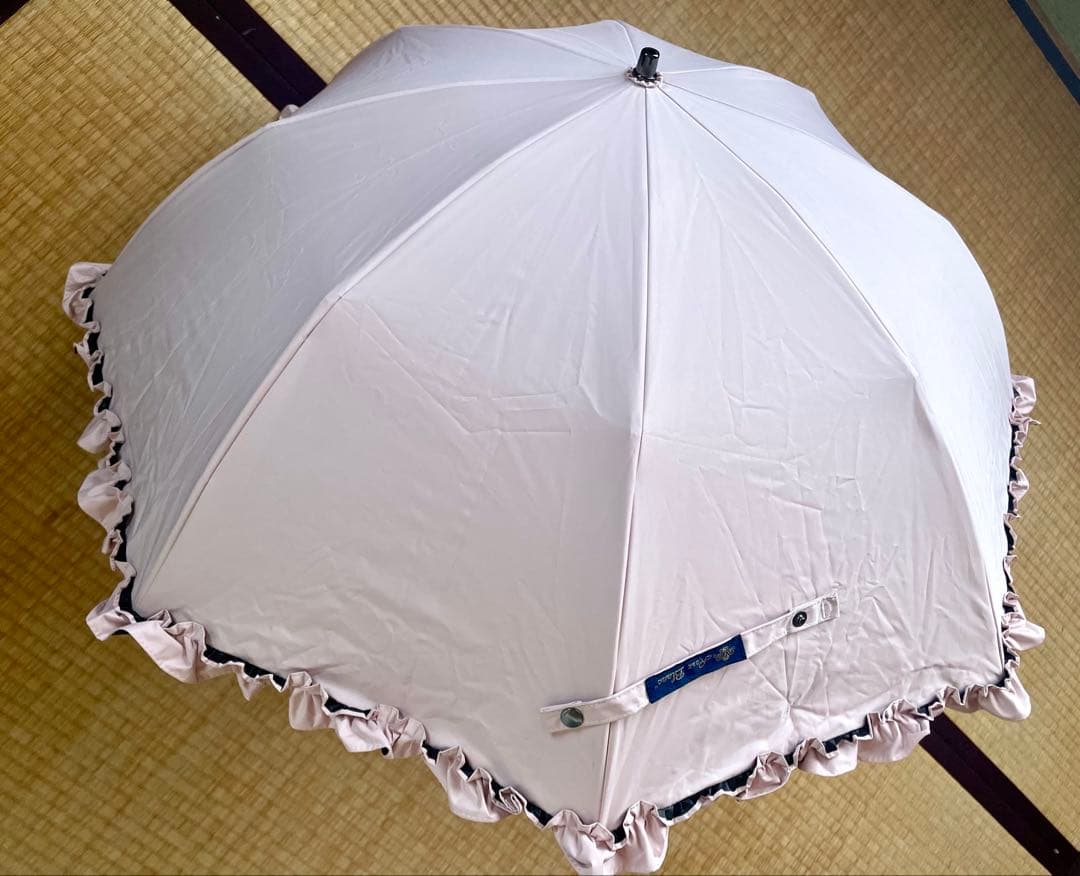 【美品】芦屋ロサブラン 日傘 ピンク フリル付き