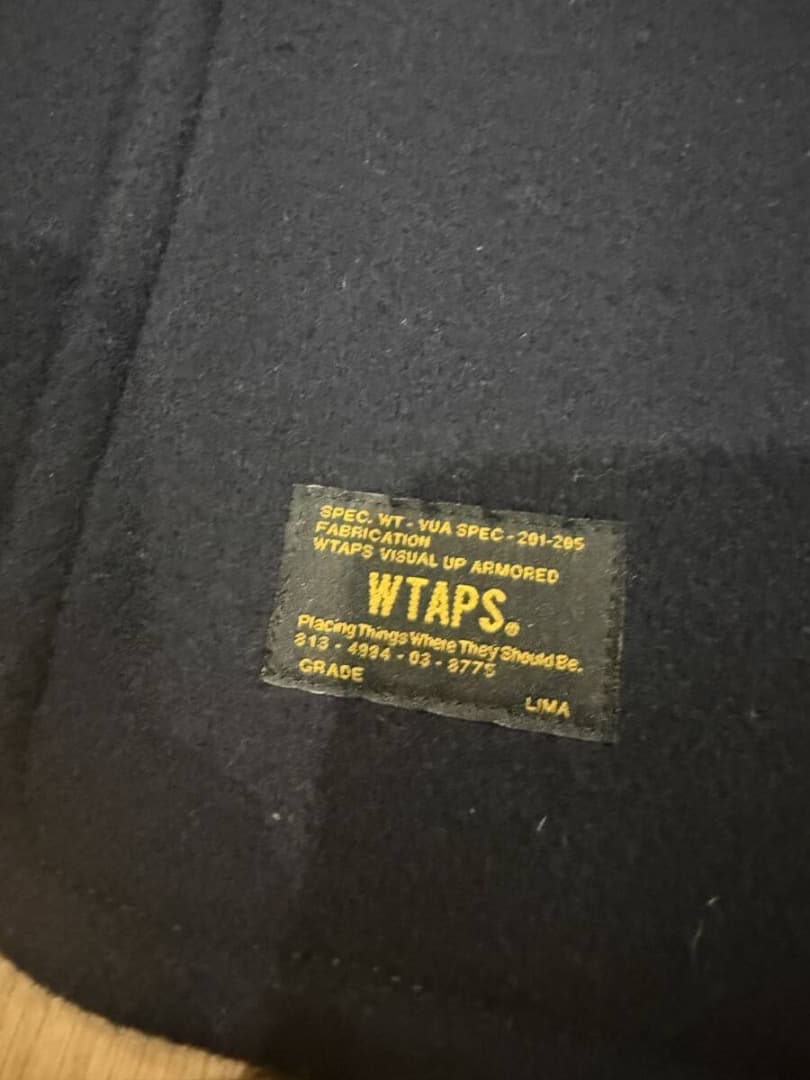 WTAPS BLACK WATCH COAT ピーコート L