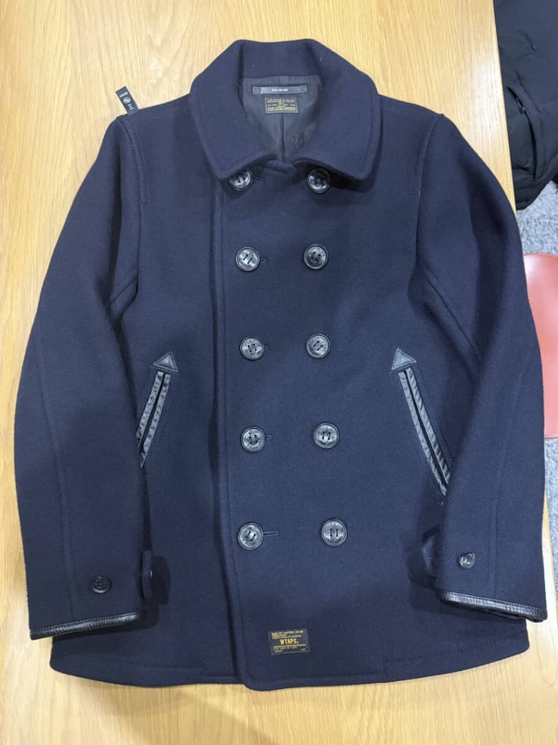WTAPS BLACK WATCH COAT ピーコート L