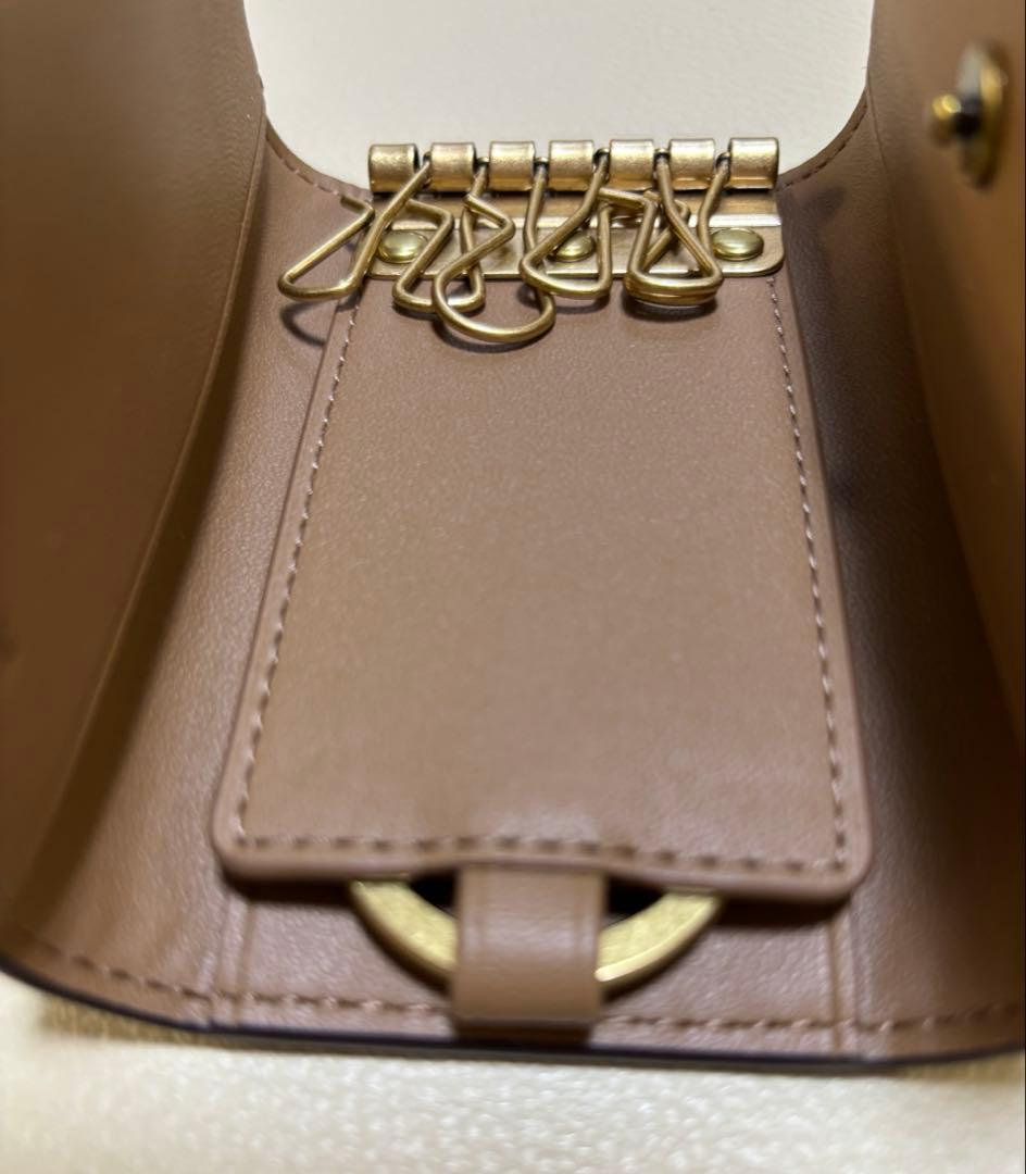 新品 COACH コーチ 6リング キーケース ホース アンド キャリッジ
