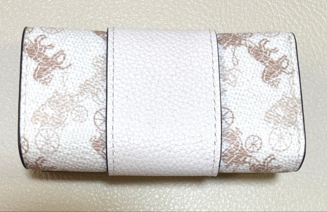 新品 COACH コーチ 6リング キーケース ホース アンド キャリッジ