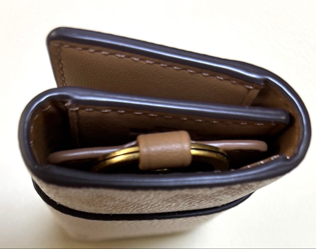 新品 COACH コーチ 6リング キーケース ホース アンド キャリッジ