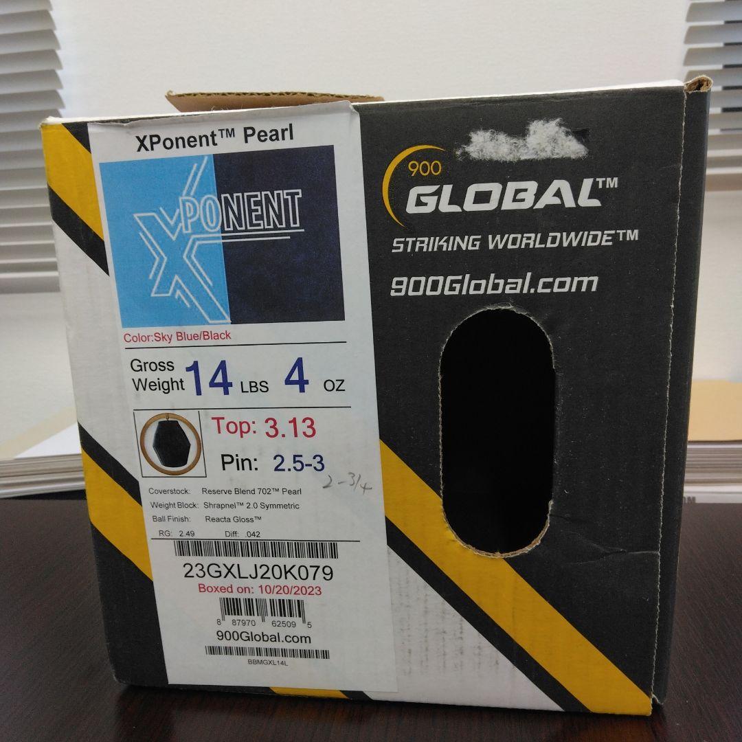 GLOBAL Xponent ボウリングボール バッチ702 14p4oz
