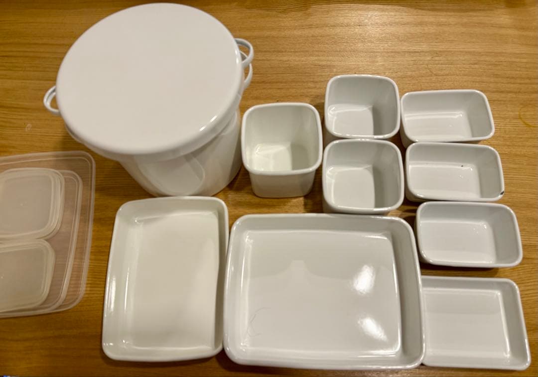 野田琺瑯【米びつ、容器】野田ホーロー 10点まとめてセット