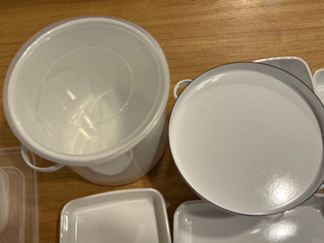 野田琺瑯【米びつ、容器】野田ホーロー 10点まとめてセット