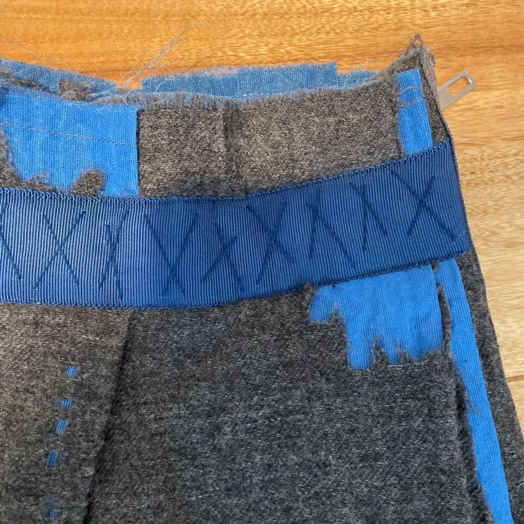 ミナペルホネン wander ひざ丈スカート ダメージ加工 ペチコート付 38