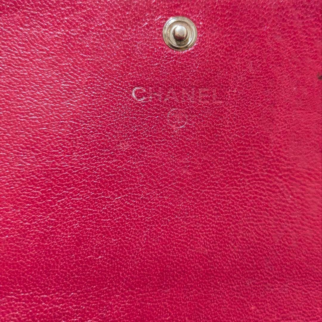 希少✨CHANELシャネル　マドモアゼル　マトラッセ　フラップ　長財布　ボルドー