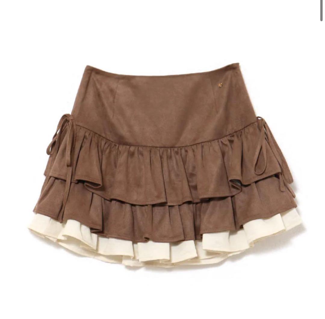 Mサイズ Mel gather skirt brown andmary