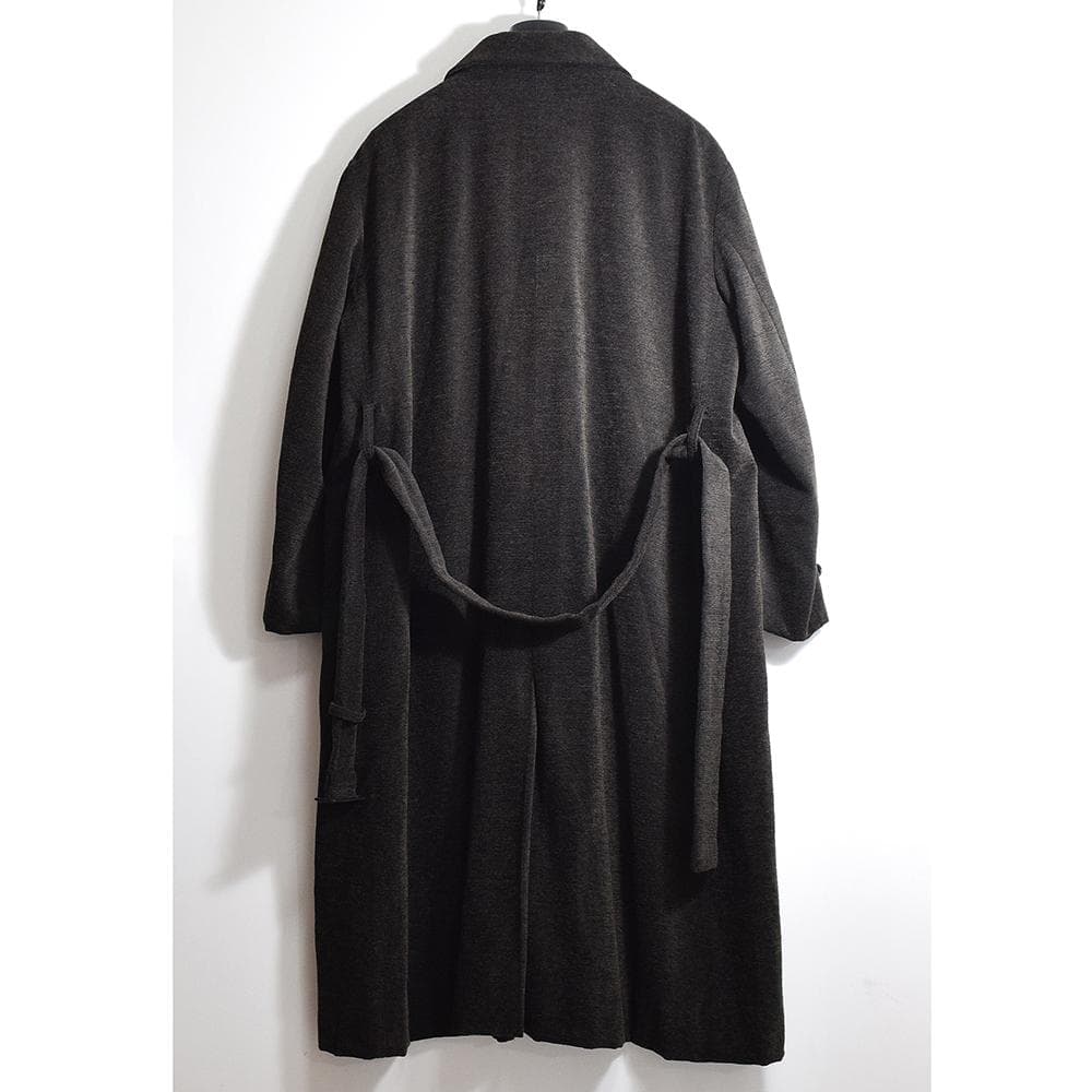 当時物 テットオム ガルニエ GARNIER ウール ベルテッド ロングコート