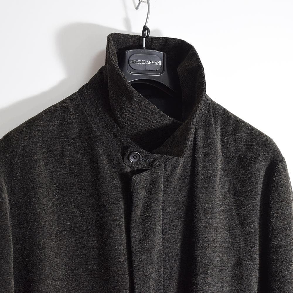 当時物 テットオム ガルニエ GARNIER ウール ベルテッド ロングコート