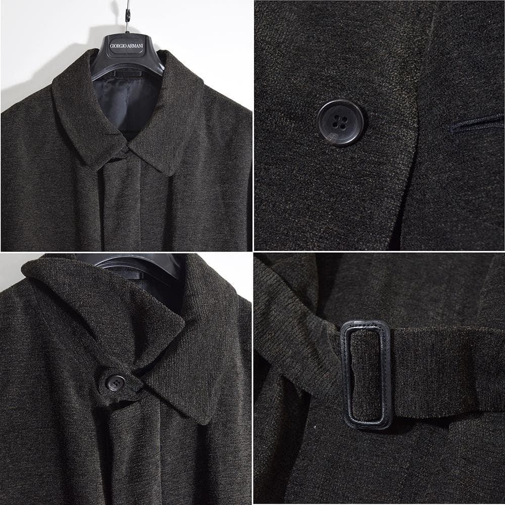 当時物 テットオム ガルニエ GARNIER ウール ベルテッド ロングコート