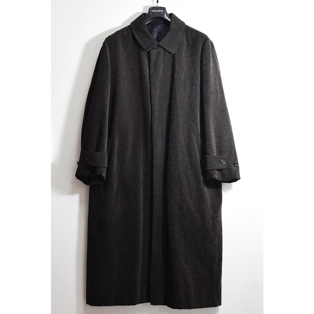 当時物 テットオム ガルニエ GARNIER ウール ベルテッド ロングコート