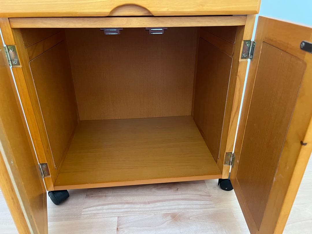 サイドワゴン　パソコン収納　チェスト　引き出し付き