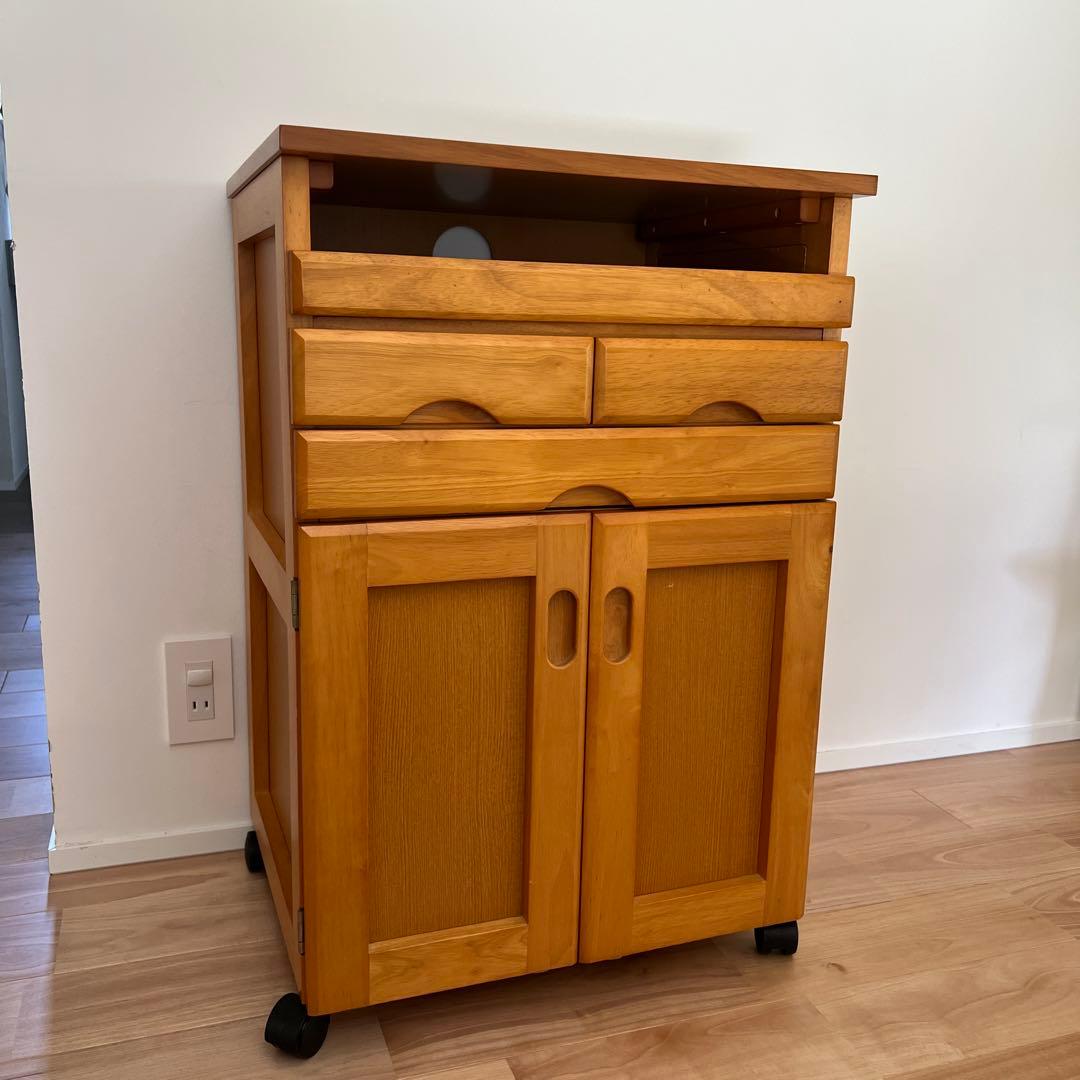 サイドワゴン　パソコン収納　チェスト　引き出し付き