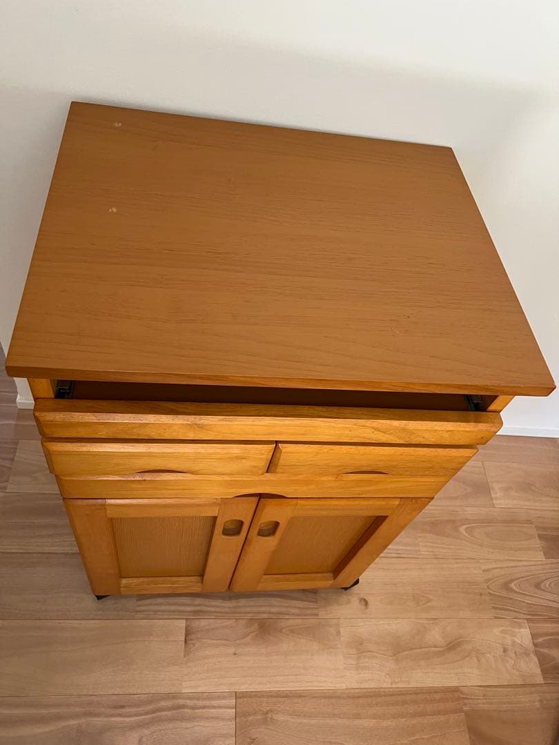 サイドワゴン　パソコン収納　チェスト　引き出し付き