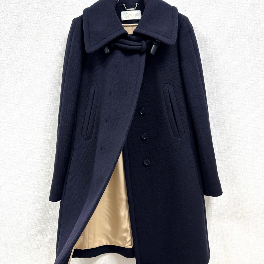 Chloe クロエ ウールコート サイズ36（S） ダークネイビー