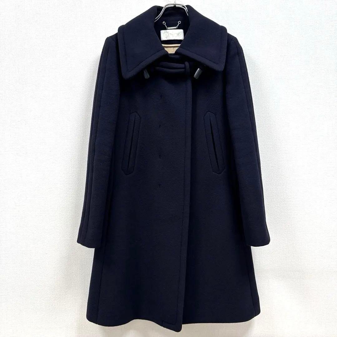 Chloe クロエ ウールコート サイズ36（S） ダークネイビー
