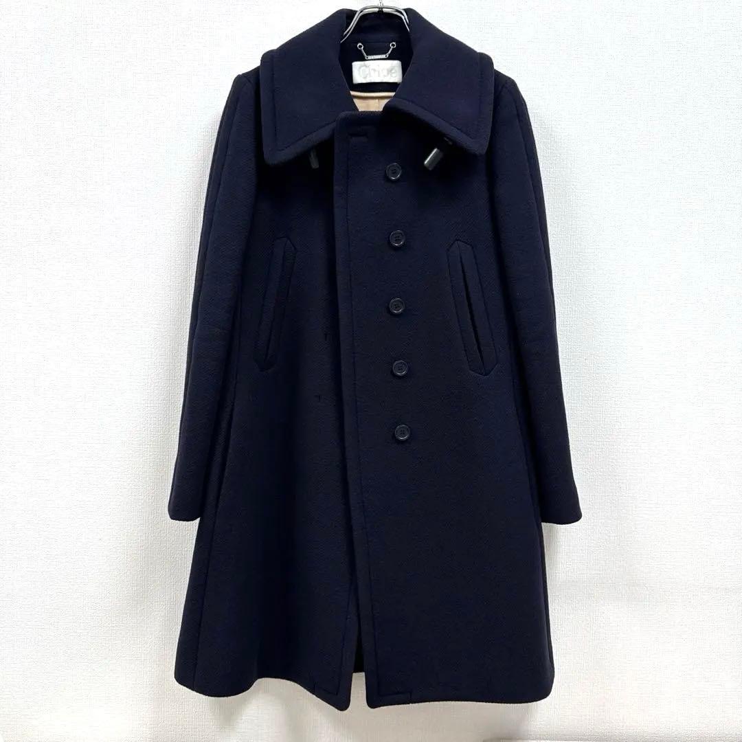 Chloe クロエ ウールコート サイズ36（S） ダークネイビー