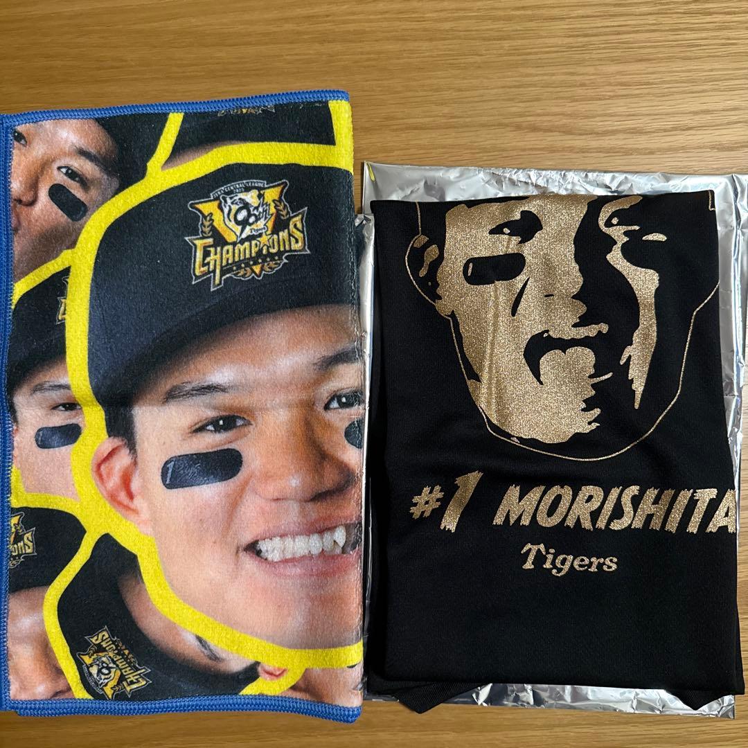 森下翔太2025JERAセ・リーグ優勝記念シークレット顔柄フェイスタオルTシャツ