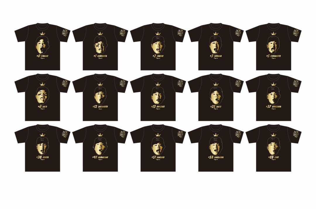 森下翔太2025JERAセ・リーグ優勝記念シークレット顔柄フェイスタオルTシャツ