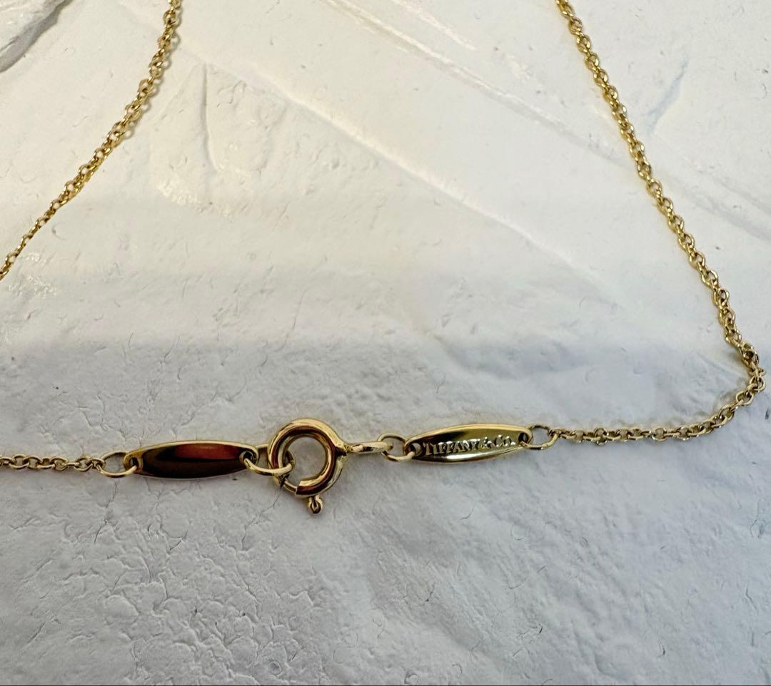 【美品】ティファニー バイザヤード 0.12 イエローゴールド　ダイヤモンド