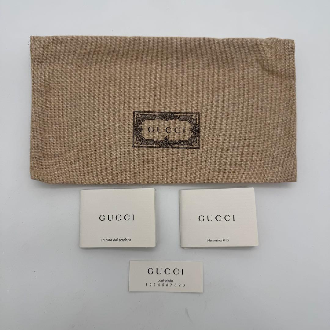 【美品・箱・袋付き】グッチ　アニマリエ　長財布　黒　ラウンドファスナー　蜂　ビー