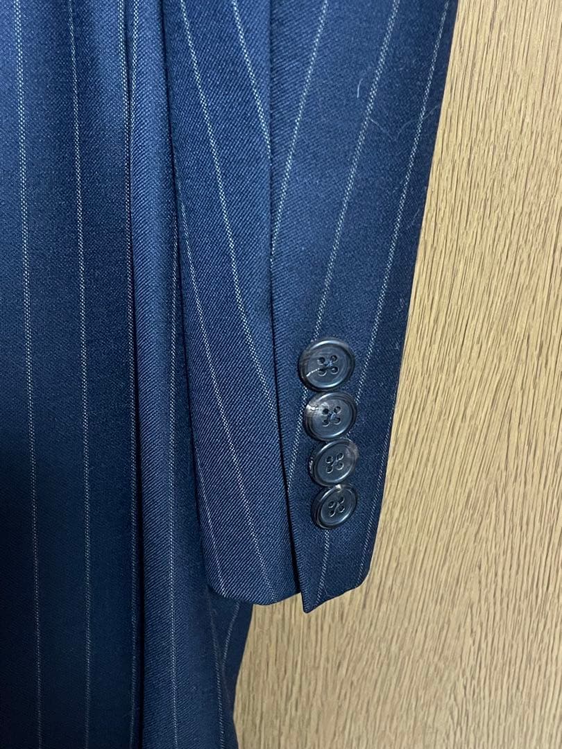 《極美品》【ラルフローレン】 スーツ ネイビーストライプ A５