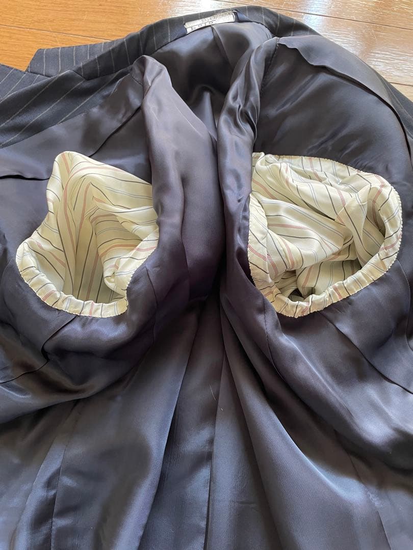 《極美品》【ラルフローレン】 スーツ ネイビーストライプ A５