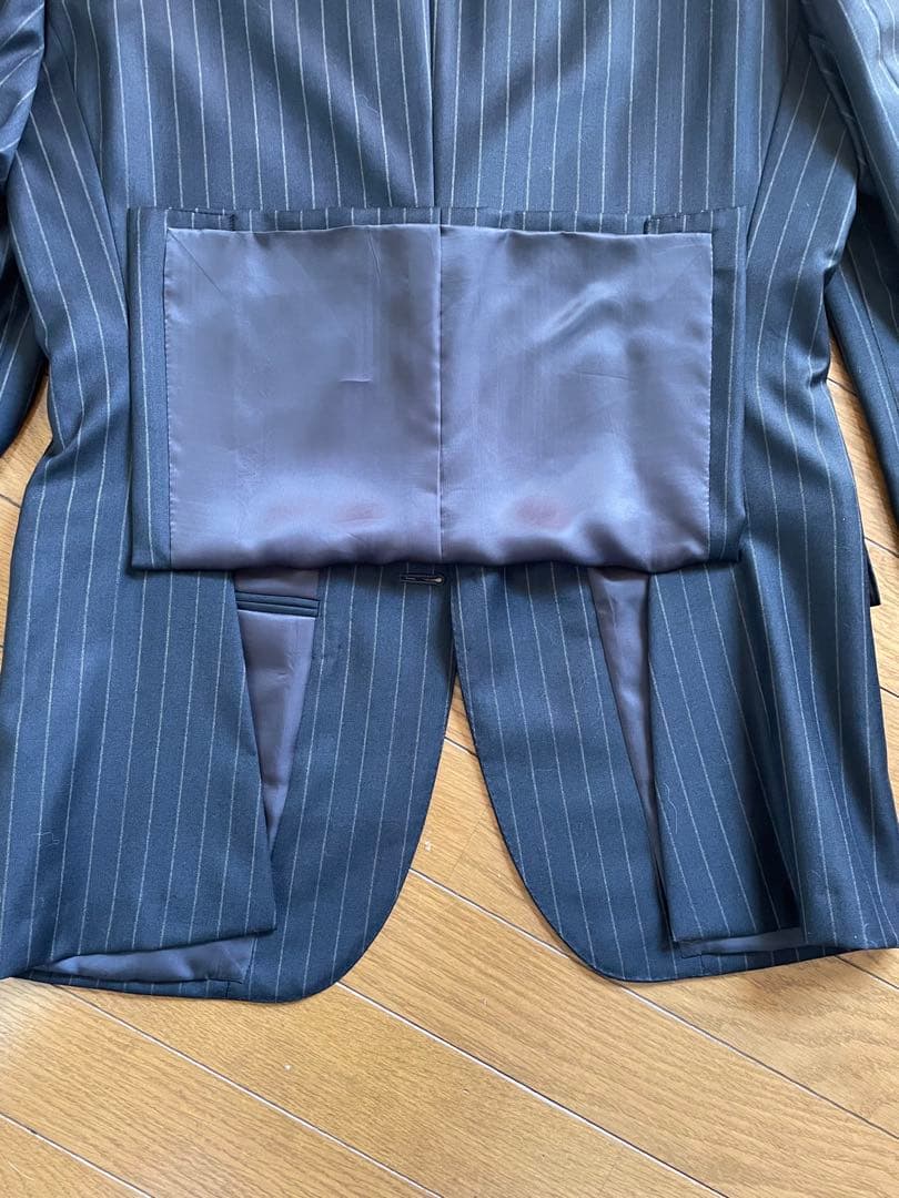 《極美品》【ラルフローレン】 スーツ ネイビーストライプ A５