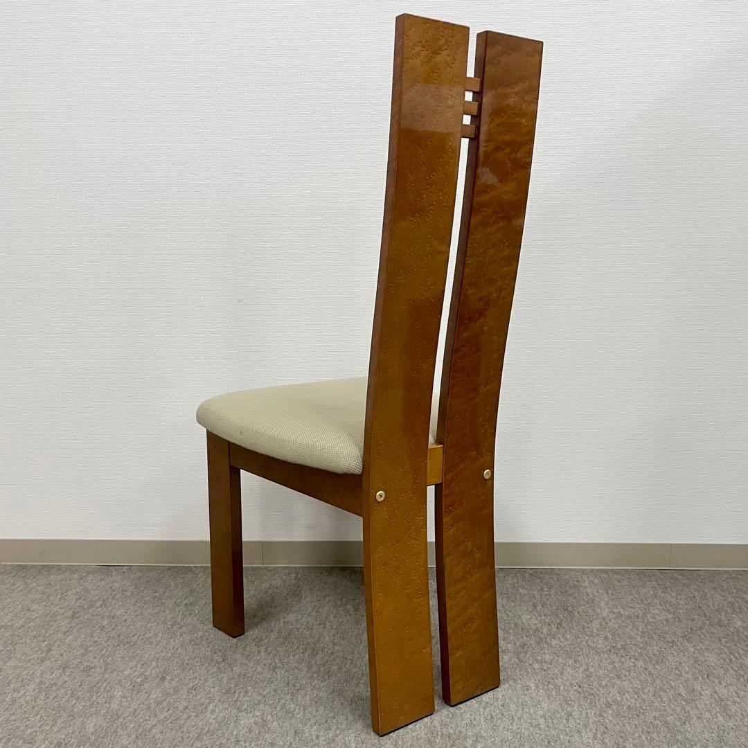 大塚家具【松創】(府中) ダイニングチェア \"バーズアイメイプル\" No.2