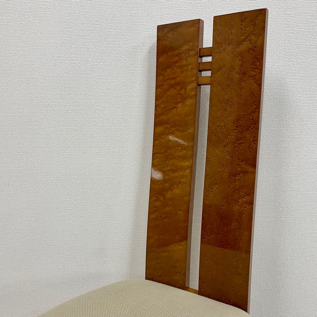 大塚家具【松創】(府中) ダイニングチェア \"バーズアイメイプル\" No.2