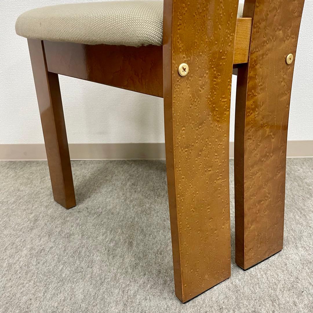 大塚家具【松創】(府中) ダイニングチェア \"バーズアイメイプル\" No.2