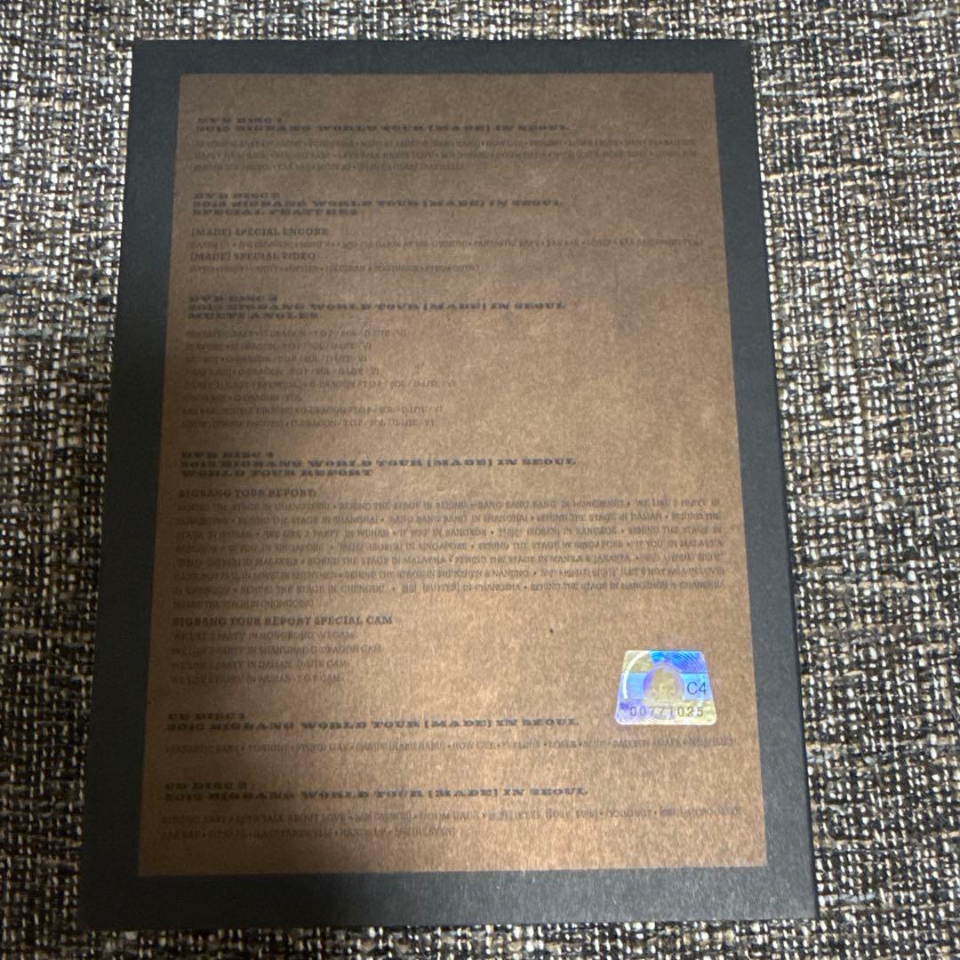BIGBANG [MADE] IN SEOUL DVD 日本流通盤