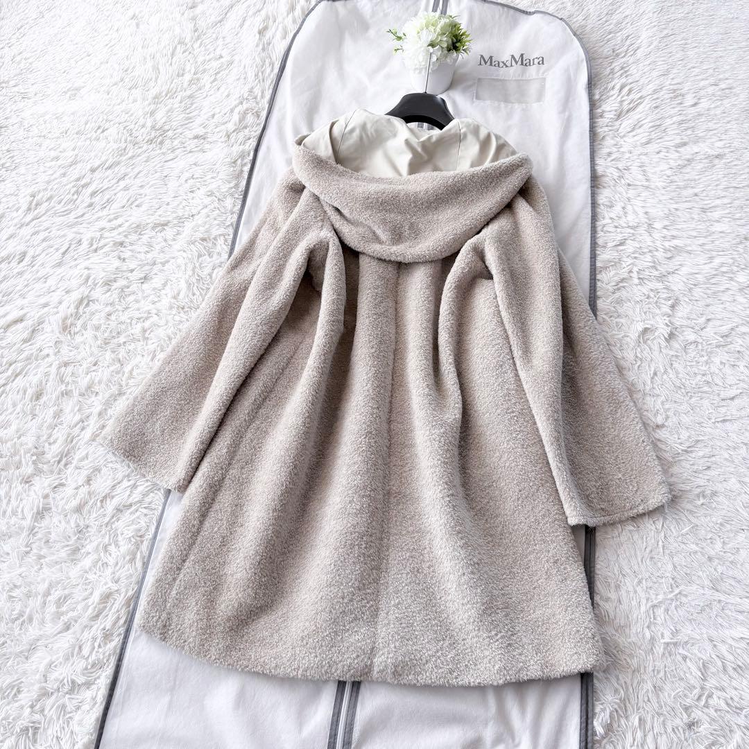新品タグ付き‼️最高級 白タグ マックスマーラ アルパカ リバーシブルコート