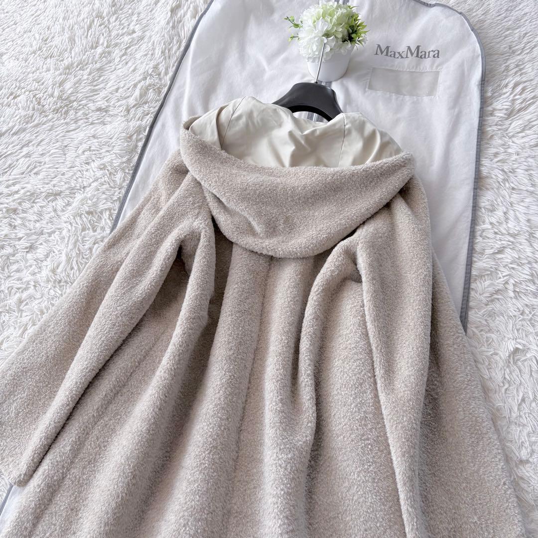 新品タグ付き‼️最高級 白タグ マックスマーラ アルパカ リバーシブルコート
