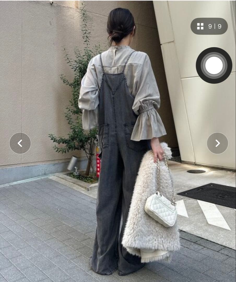 Doudou ライトブルー デニムオーバーオール