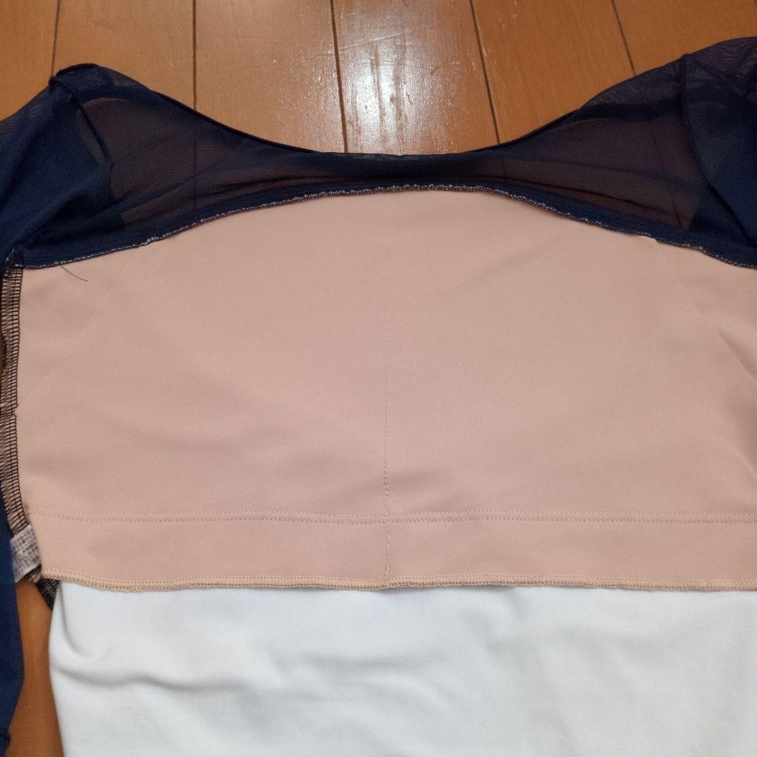 unoa ウノア レオタード ネイビーML 7部袖