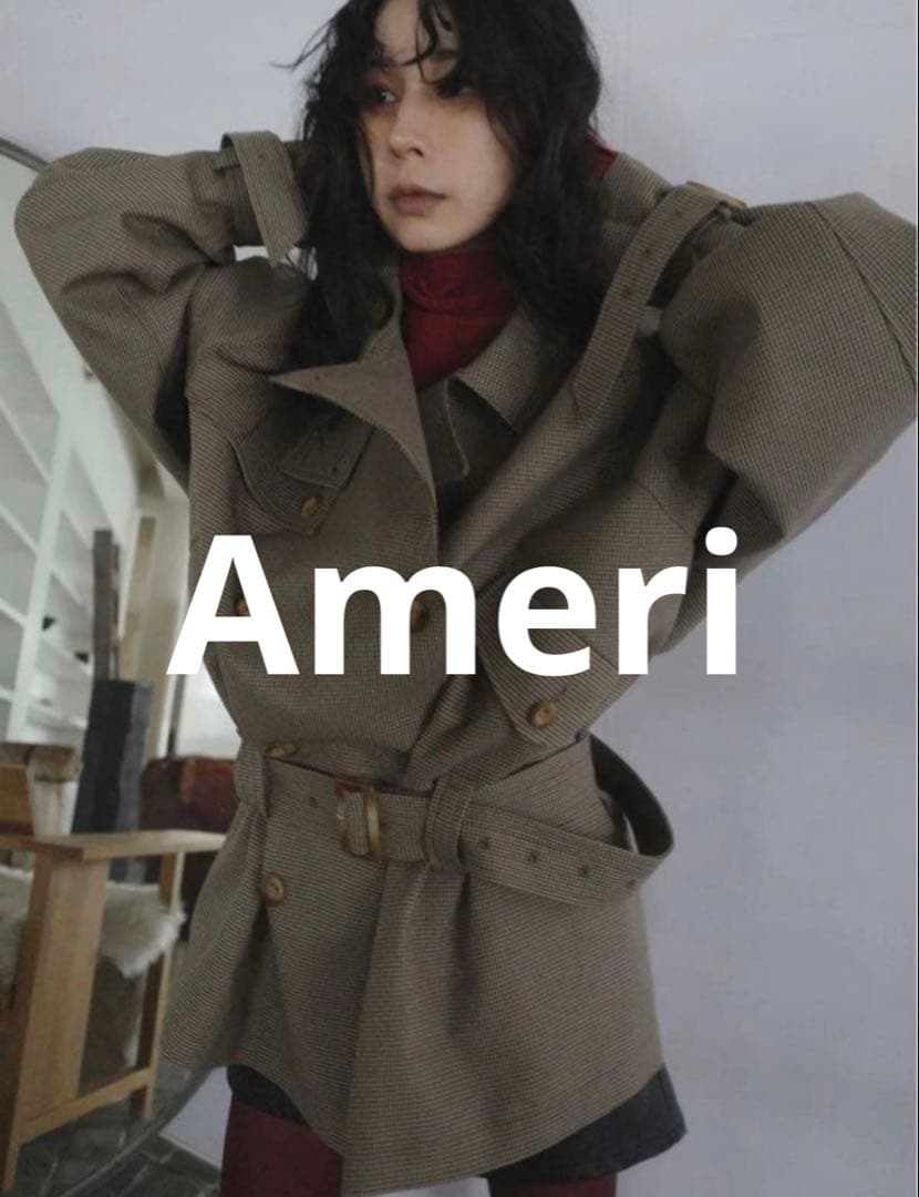 Ameri DADDY MIDI TRENCH COAT【S】