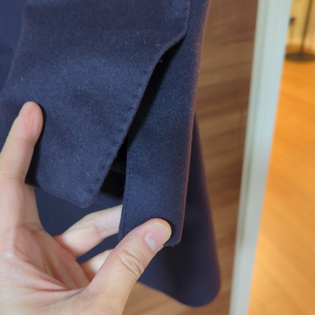 LARDINI ネイビー チェスターコート 2つボタン