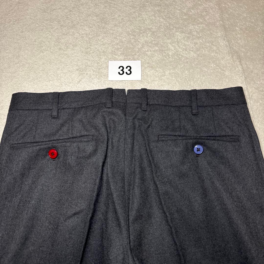 33 秋冬　極美品　PT01 ピーティーゼロウーノ　スラックス　グレー　48