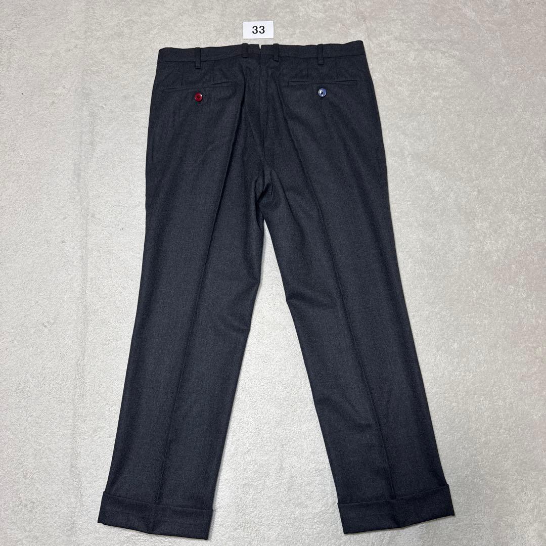 33 秋冬　極美品　PT01 ピーティーゼロウーノ　スラックス　グレー　48